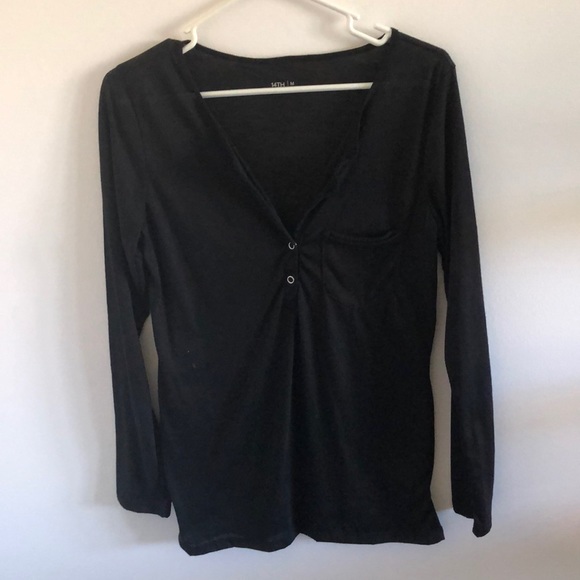 14th and union Black long sleeve shirt - Picture 2 of 4